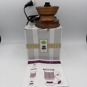 Scentsy Retired Bronze Pedestal & Base Wax Warmer - Used aromatherapy Fragrance